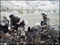 نيروهای آمريکايی در عمليات عليه شورشيان افغان