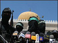 Entrevista de membros do Hamas em Gaza