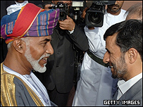 محمود احمدی نژاد و سلطان قابوس 