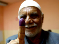 پيرمرد رای دهنده عراقی