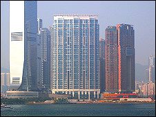 香港西九龍填海區的豪宅群（18/10/2010）