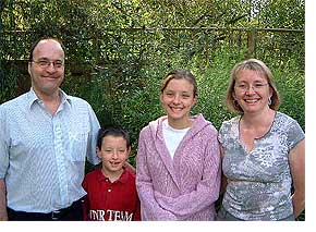 Image: The Giddings family. From left, Tony, Jacob, Laura and Mandy