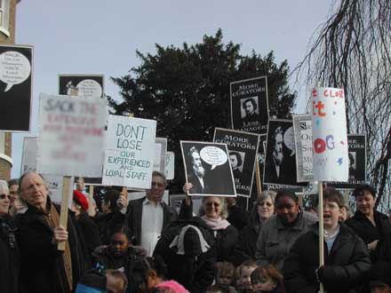 Protestors pull out all the stops