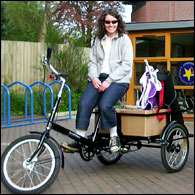 Cathy loves to cycle