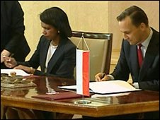 Ngoại trưởng Ba Lan và Mỹ ký thoả thuận