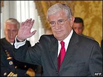 novo presidente do Equador, Alfredo Palacio