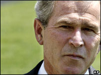 O presidente dos Estados Unidos, George W. Bush