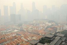 Smog over Singapore