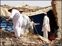 پاسگاه ویران شده پلیس در میرانشاه در وزیرستان شمالی - عکس آرشیوی