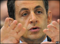 O presidente francês, Nicolas Sarkozy (AP)