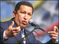 O presidente da Venezuela, Hugo Chávez