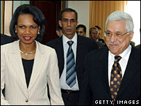 Bà Rice đã vài lần hội đàm với ông Abbas