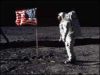 Buzz Aldrin'in aydaki görüntüsü