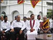 Rajapksa signed a pre-election pact with the JVP