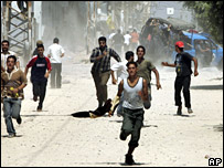 Gösteri sonunda kaçan eylemciler