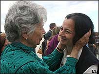 Clara Rojas e sua mãe