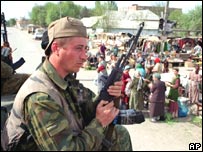 Çeçenistan'daki Rus askerleri