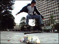 Ben Cornish skateboarding