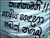 Banner at women's exhibition (photo Elmo Fernando)