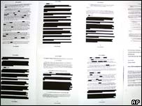 Amerikan makamlarının hazırladığı raporun sansürlenen bölümleri