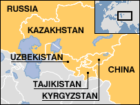 Bản đồ Trung Á