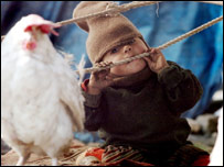 خیمہ بستی میں ایک بچہ