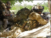 سرباز بريتانيايی در افغانستان