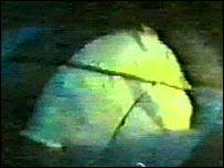 Imagem do minissubmarino resgatado