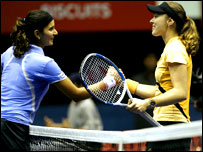 सानिया मिर्ज़ा और मार्टिना हिंगिस