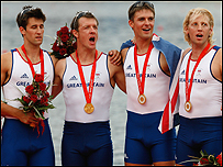 Coxless Four Olympic team
