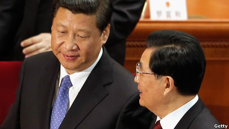 胡锦涛和习近平（2013/03/05）