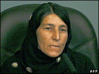 Adiba Oula Bayez durante tribunal de Saddam Hussein