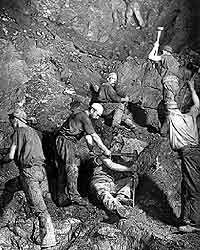 Miners at work
