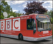 BBC York bus in Rufforth