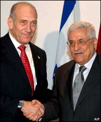 Olmert e Abbas