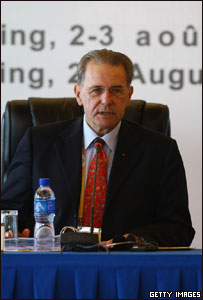 Jacques Rogge, presidente do Comitê Olímpico Internacional 