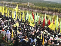 تظاهرات اخير طرفداران حزب الله در جنوب لبنان