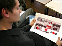 David Little presents his storyboard