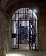 A cell door.