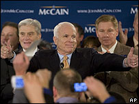 John McCain é apontado como o favorito à candidatura republicana