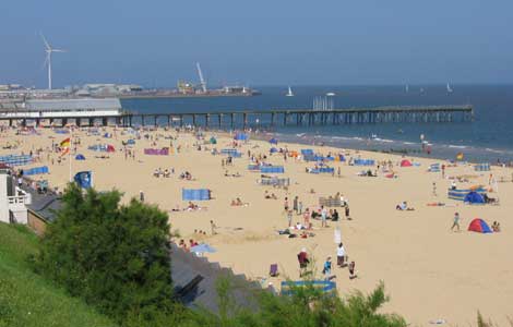 The start of the walk: Lowestoft