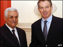 Mahmoud Abbas e Tony Blair