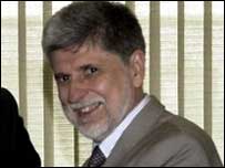 O ministro das Relações Exteriores, Celso Amorim