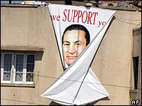 Hüsnü Mübarek'in posteri