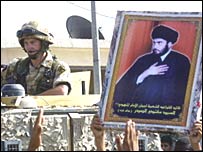 تظاهرات طرفداران مقتدی صدر در بصره