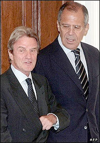 لاوروف (راست) و کوشنر