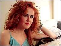 Carol Decker in the Top Of The Pops dressing room in 1988