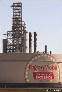 Refinaria da Exxon-Mobil nos Estados Unidos