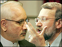 علی لاريجانی و غلامرضا آقازاده