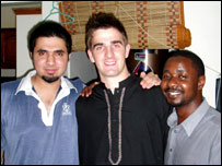 Andrew Webster with friends